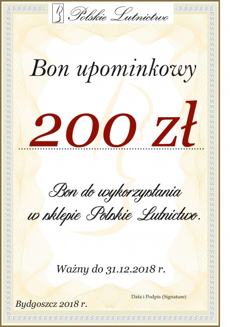 Bon upominkowy 200 zł