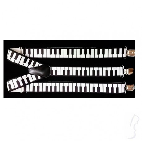 Muzyczne szelki z klawiaturą fortepianu