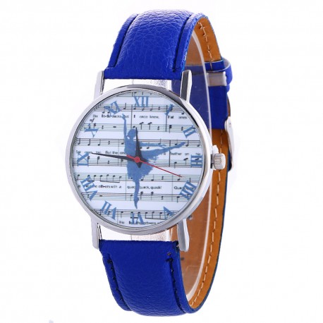 Zegarek z motywem baletnicy, niebieski