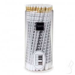 Ołówek z nadrukiem: KLAWIATURA, biały